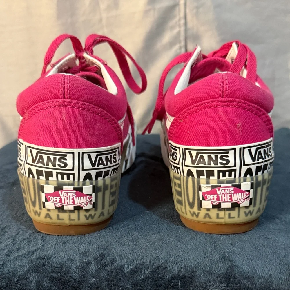 Vans Women's Bold Pink Platform Sneakers - Picture 7 of 8